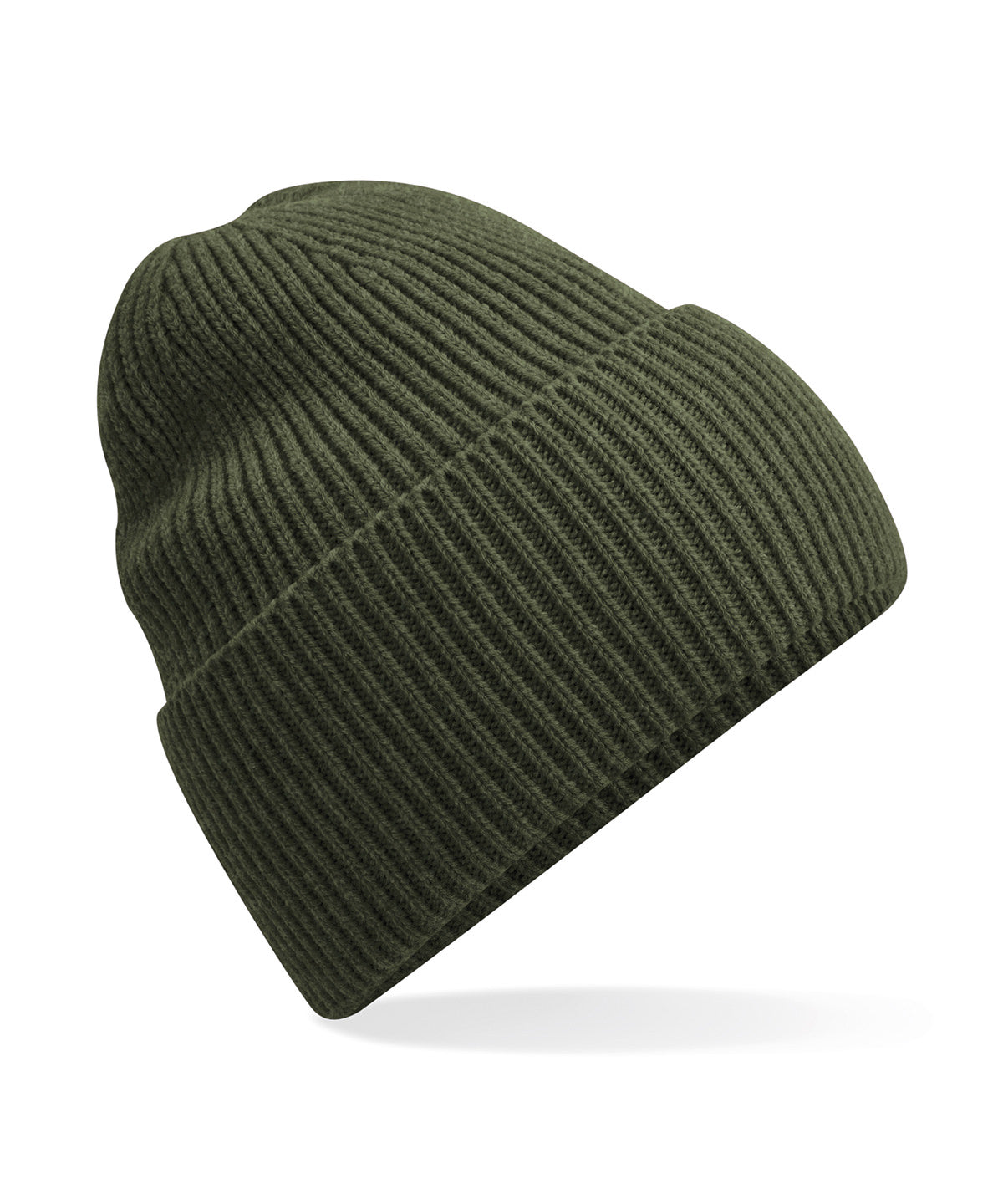 Oversized cuffed beanie - Olive Green