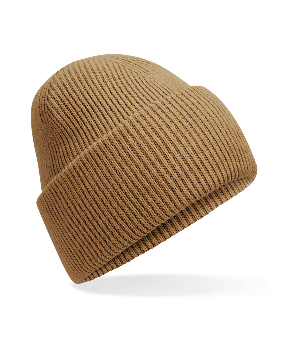 Classic engineered deep-cuffed beanie - Biscuit