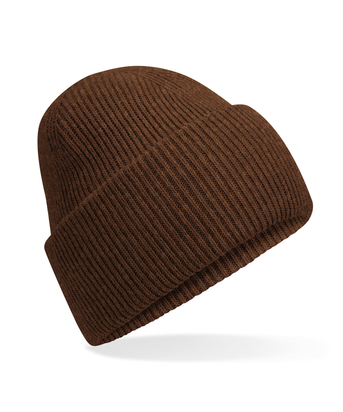 Classic engineered deep-cuffed beanie - Walnut