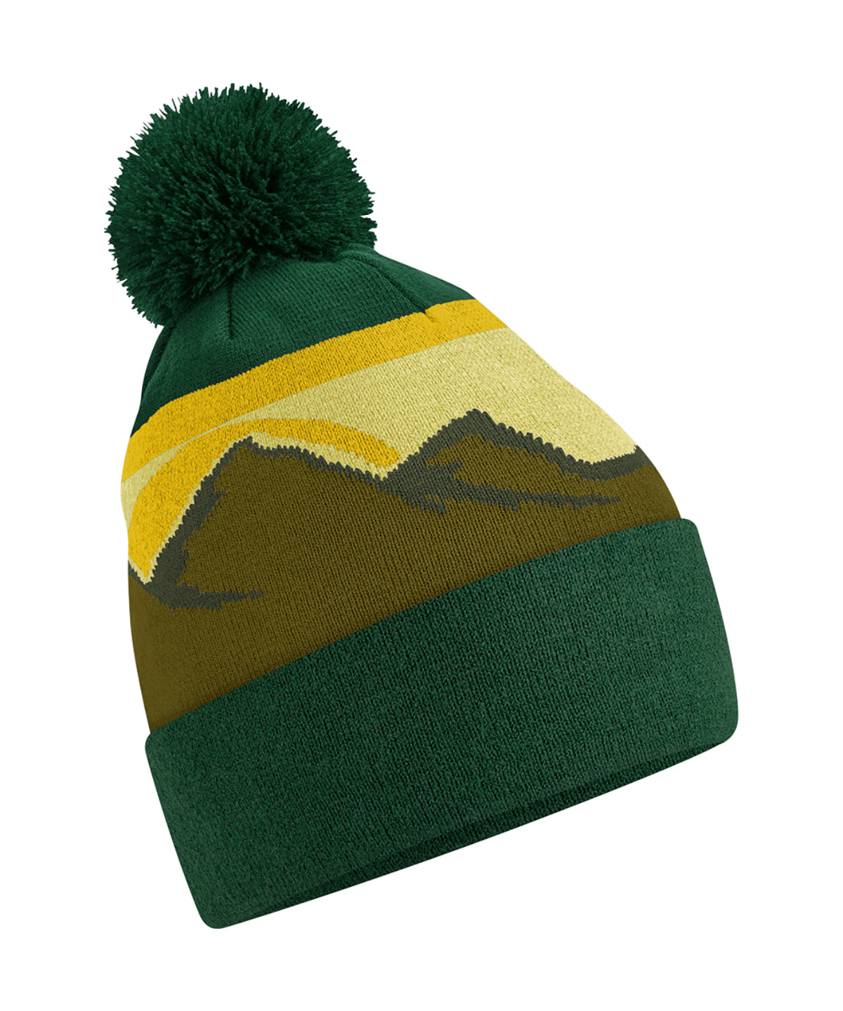 Mountain peaks pom pom beanie - Alpine Peaks