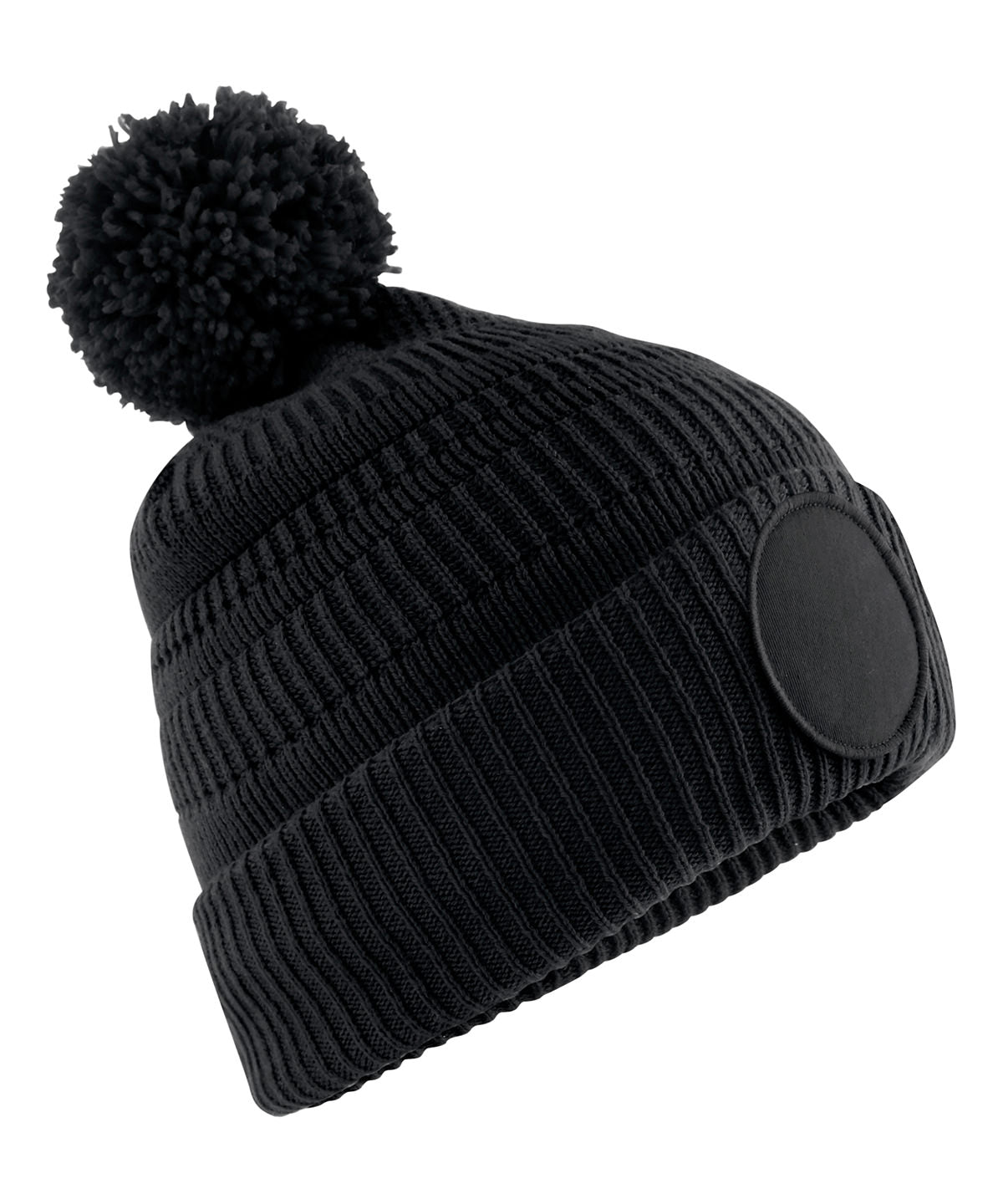 Fan patch beanie - Black