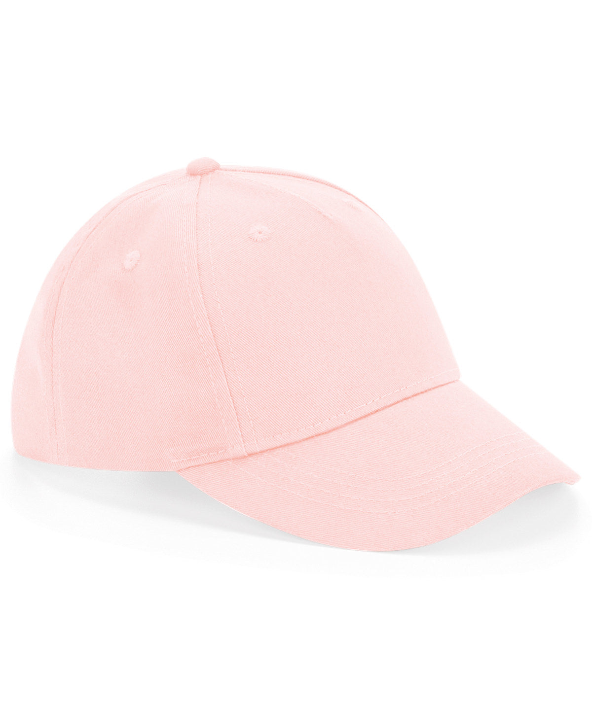 Junior organic cotton 5-panel cap - Powder Pink