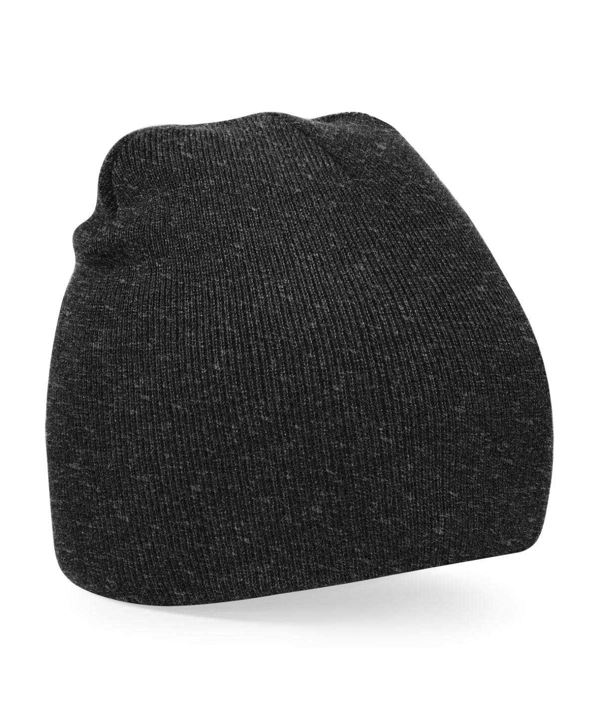 Two-tone pull-on beanie - Charcoal