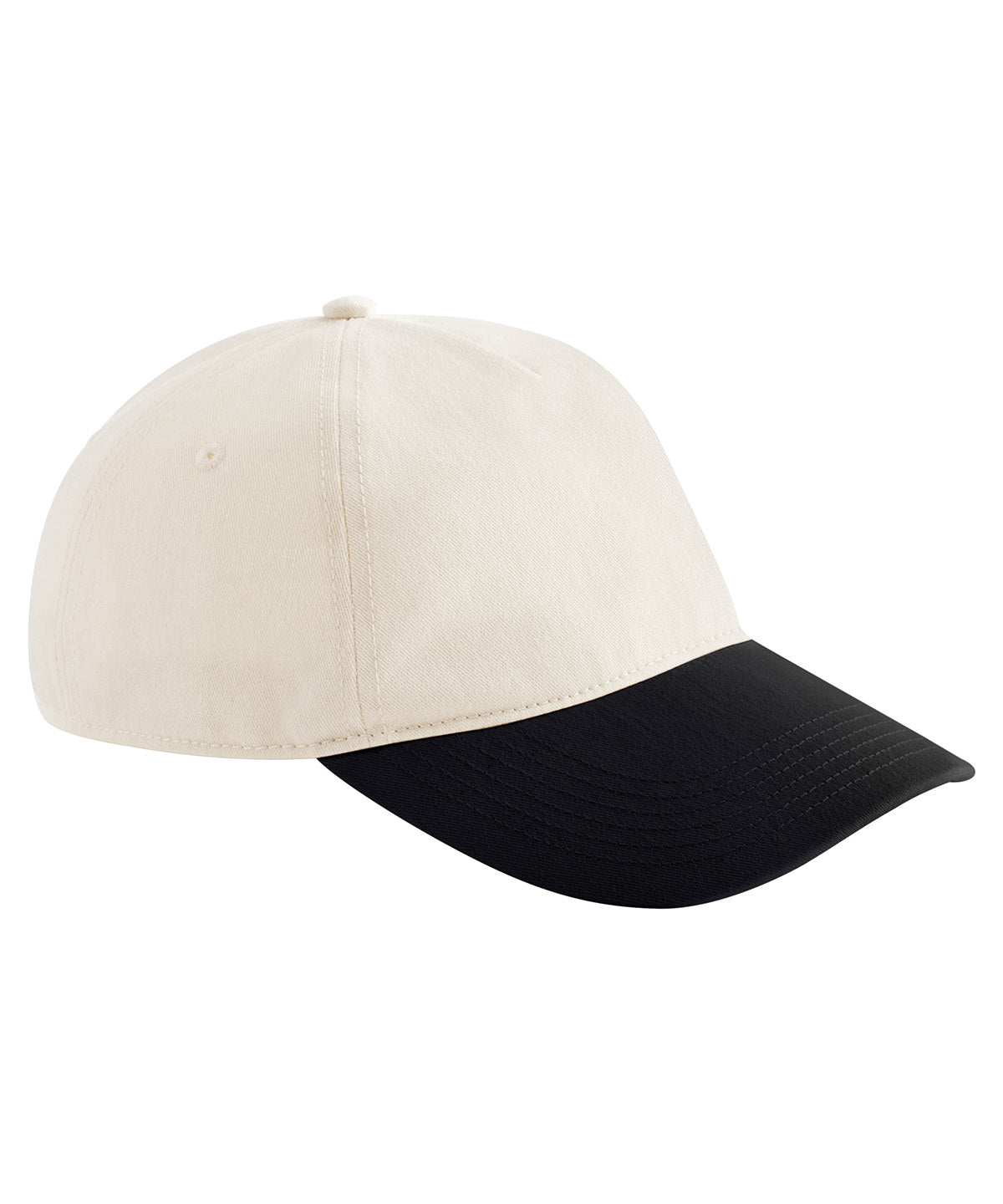 Contrast peak leisure cap - Natural/Black