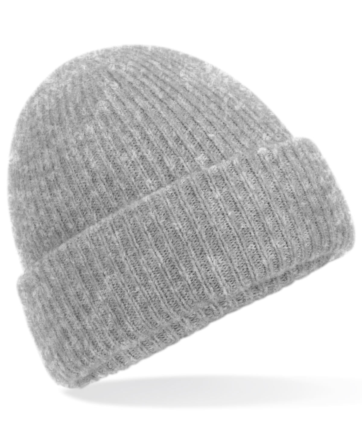 Cosy ribbed beanie - Grey Marl