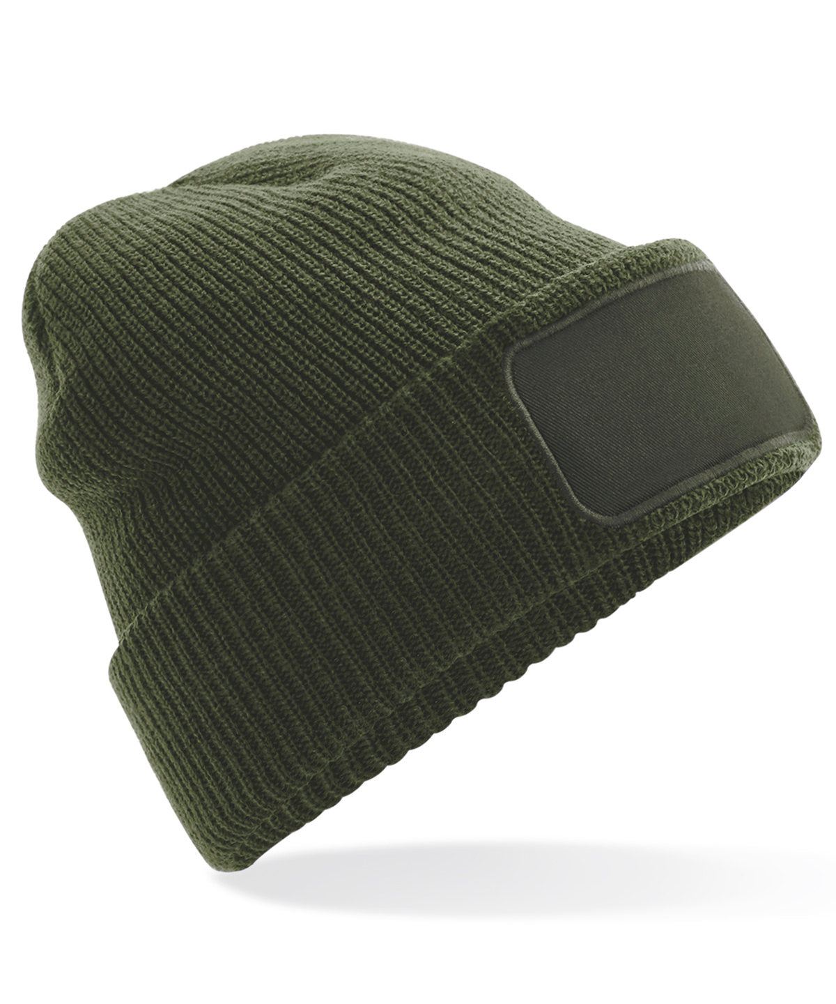 Thinsulate™ patch beanie - Olive Green