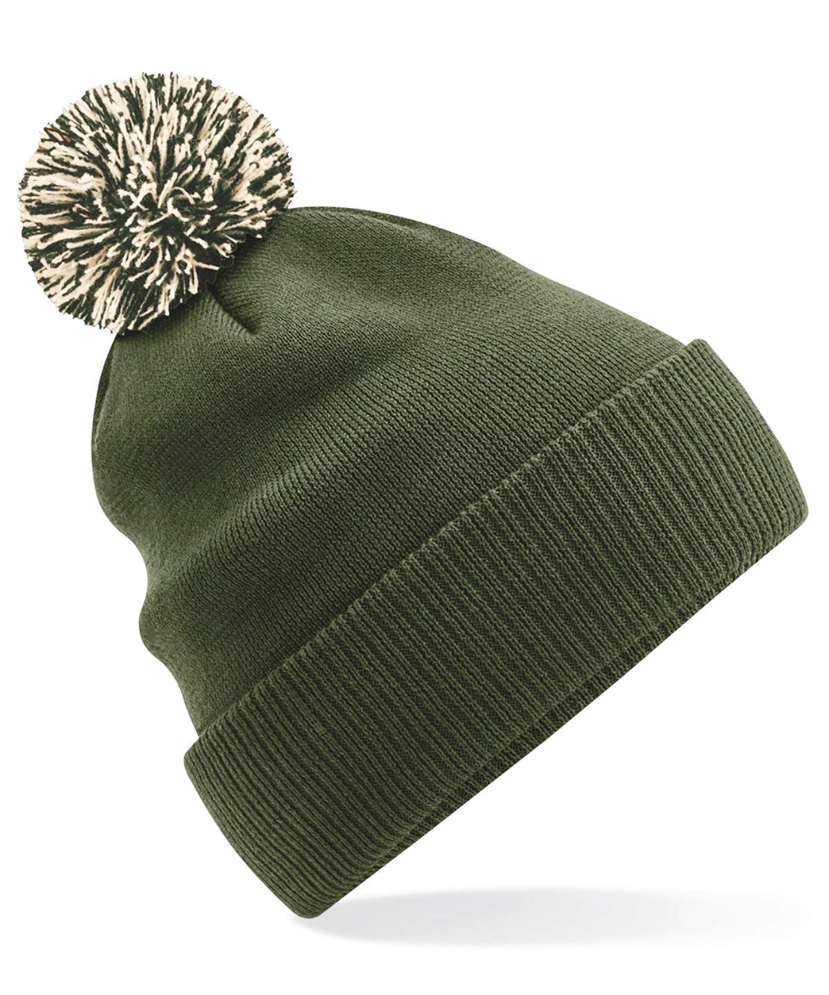 Snowstar® beanie - Olive Green/Oatmeal