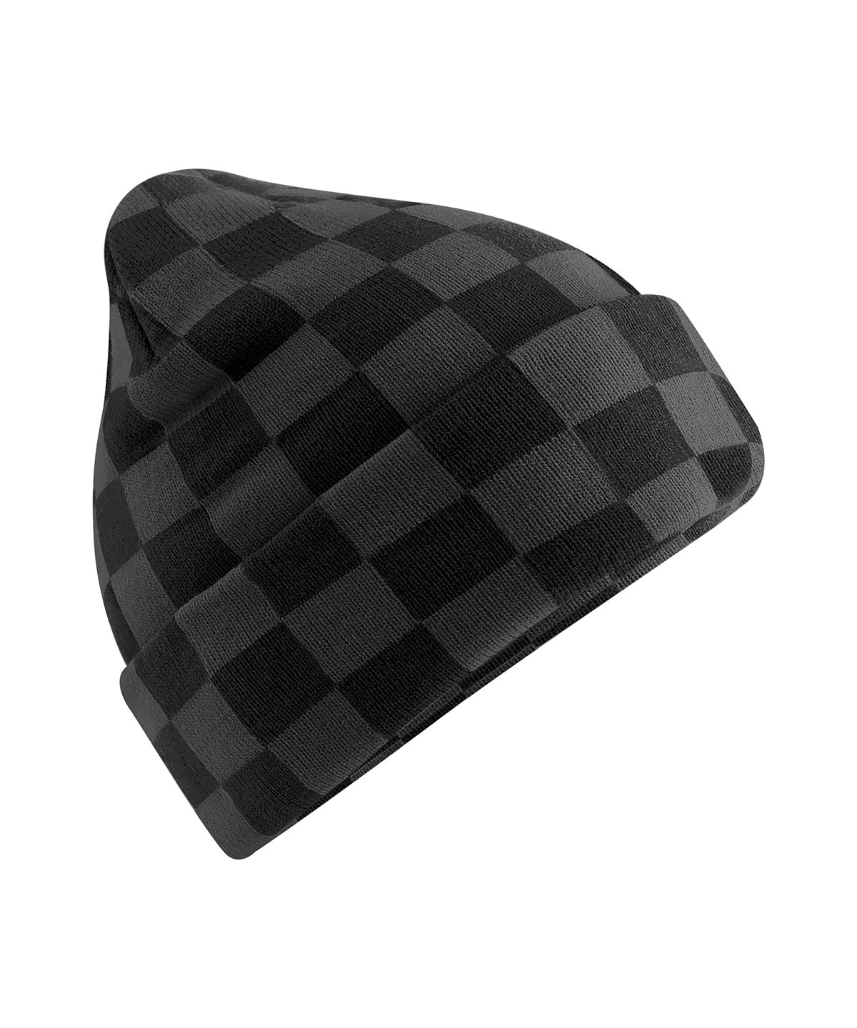 Checkerboard beanie - Black/Charcoal