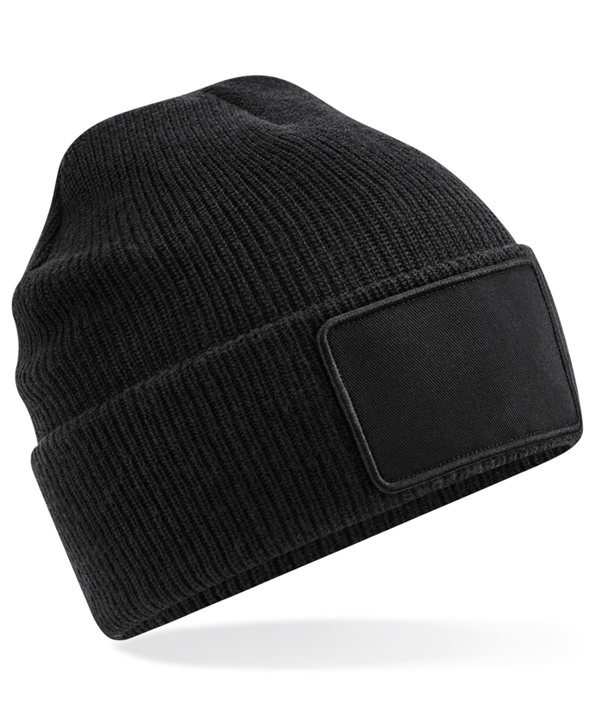 Removable patch Thinsulate™ beanie - Black