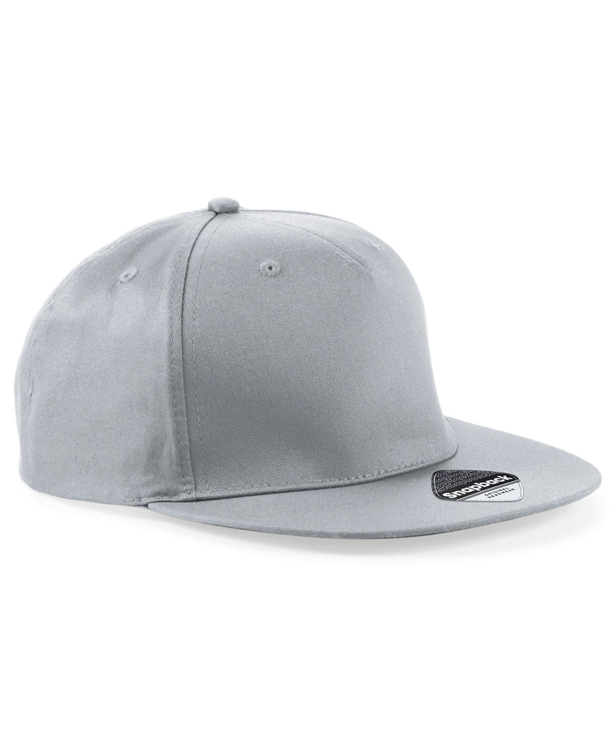 5-panel snapback rapper cap - Light Grey