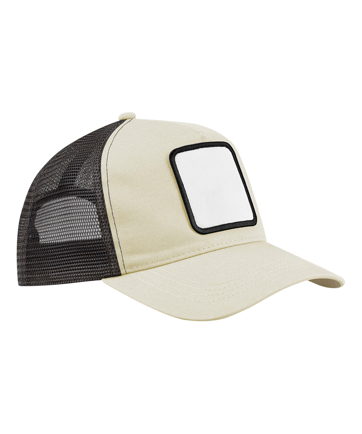 Appliqué patch 5-panel trucker - Stone/Shadow Grey