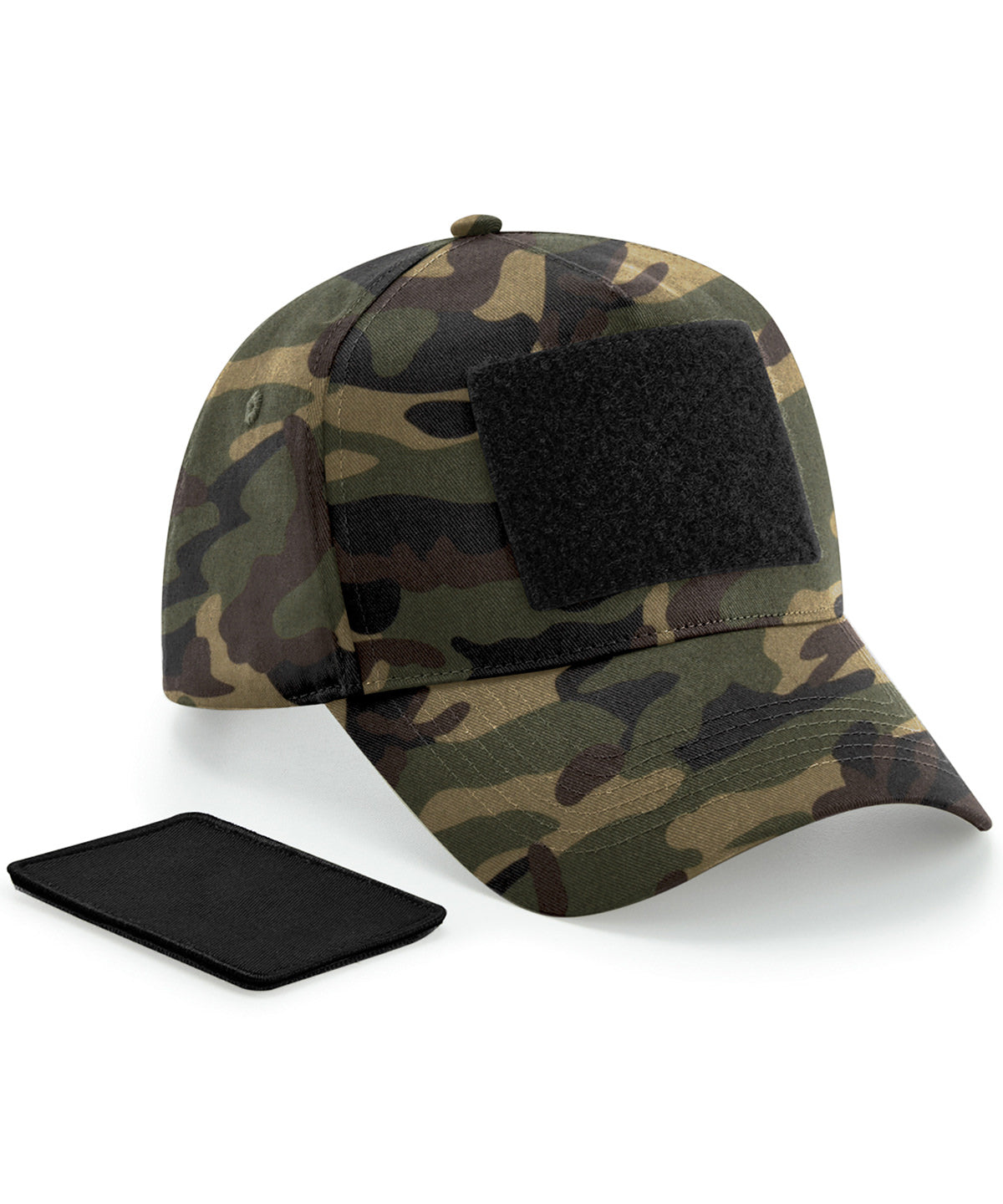 Removable patch 5-panel cap - Jungle Camo