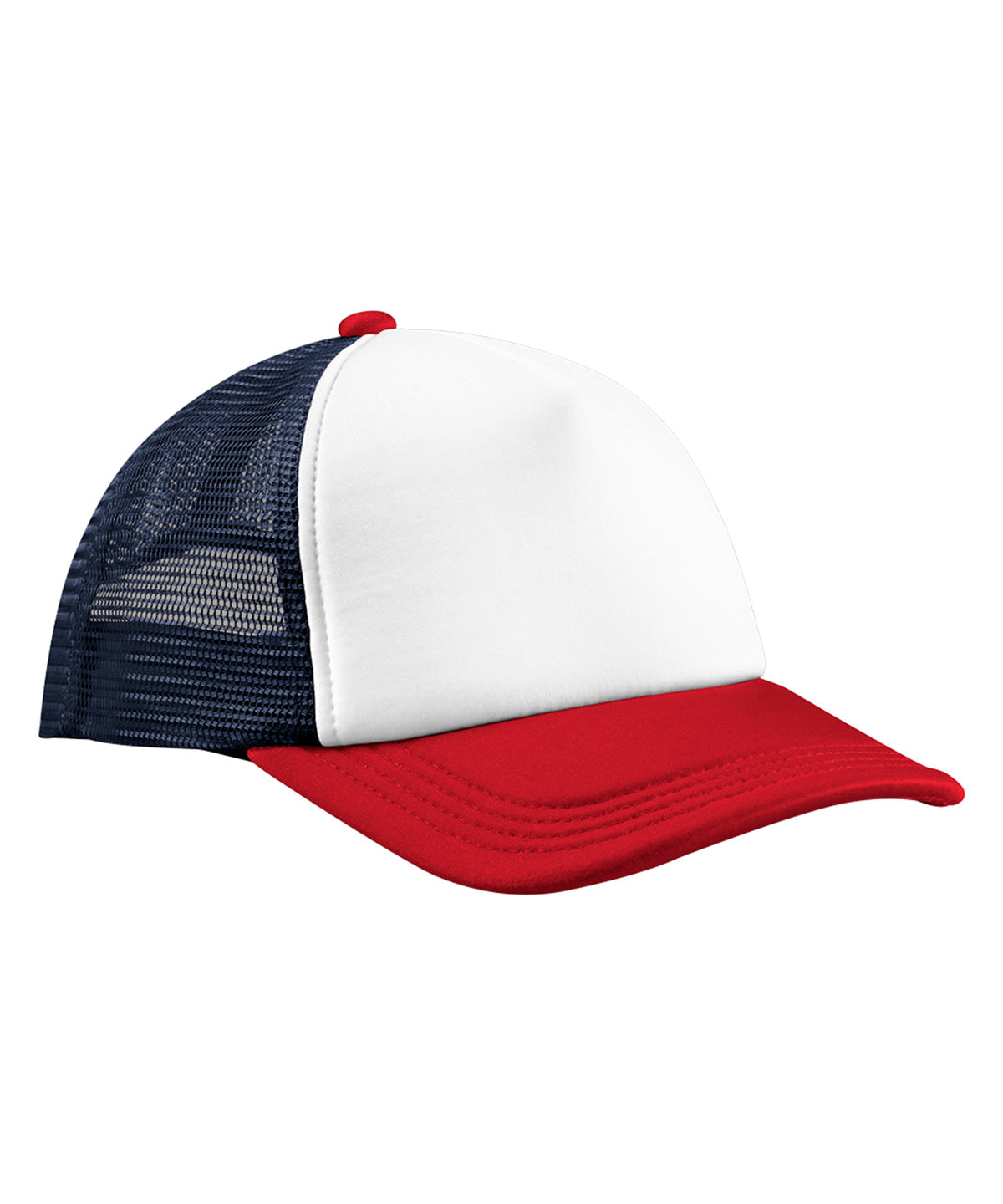 Retro 5-panel trucker - Navy/Red