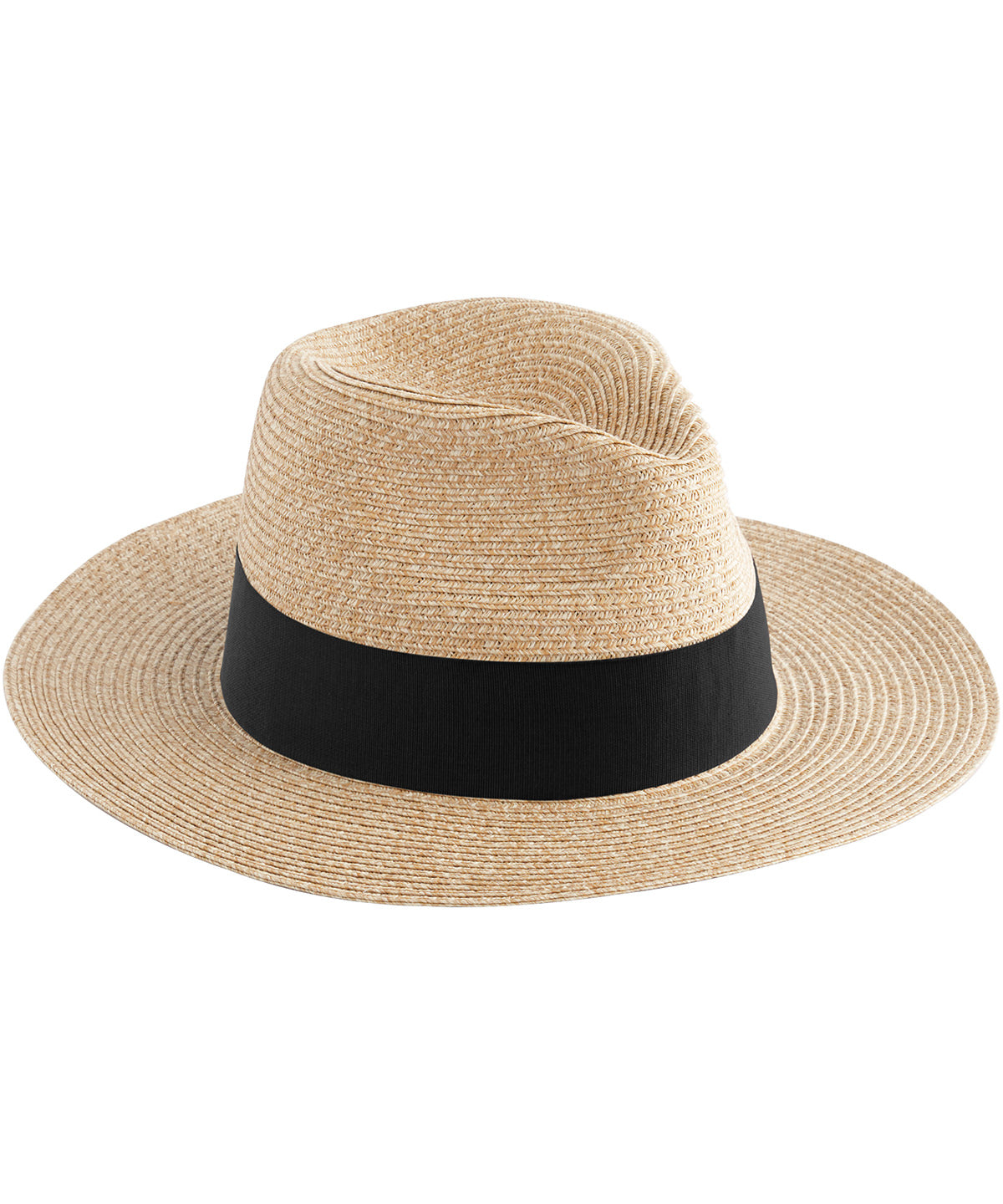 Straw fedora - Natural/Black