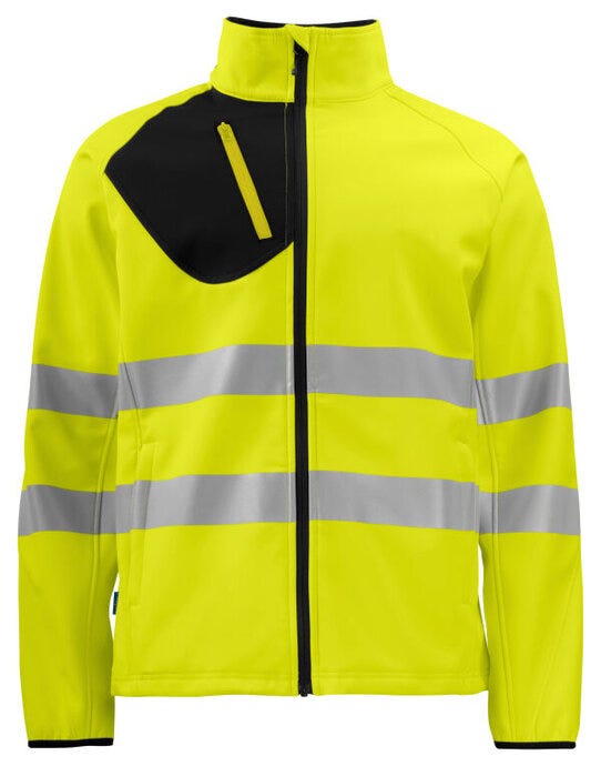 ProJob Prio 6432 Class 3/2 Softshell Jkt - Yellow/Black