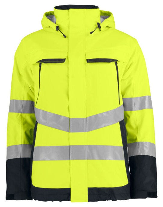 ProJob Prio 6441 Padded Class 3 Jacket - Yellow/Black