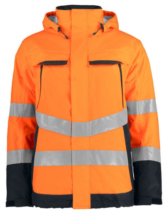 ProJob Prio 6441 Padded Class 3 Jacket - Orange/Black