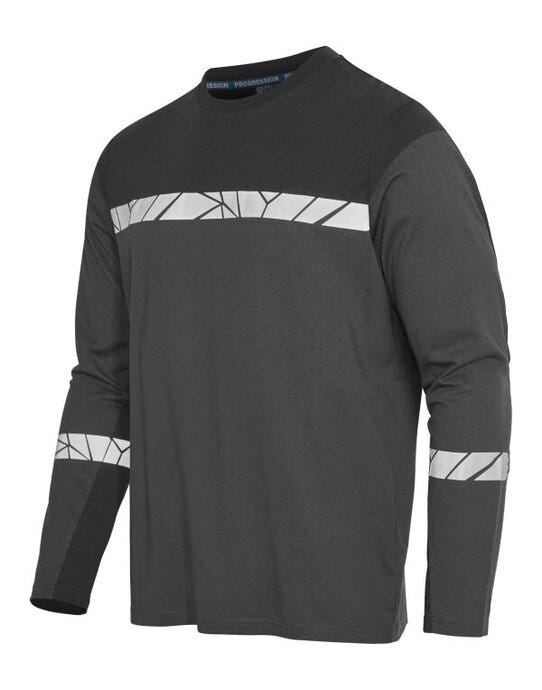 ProJob Progression 7002 LS T-Shirt - Grey/Black