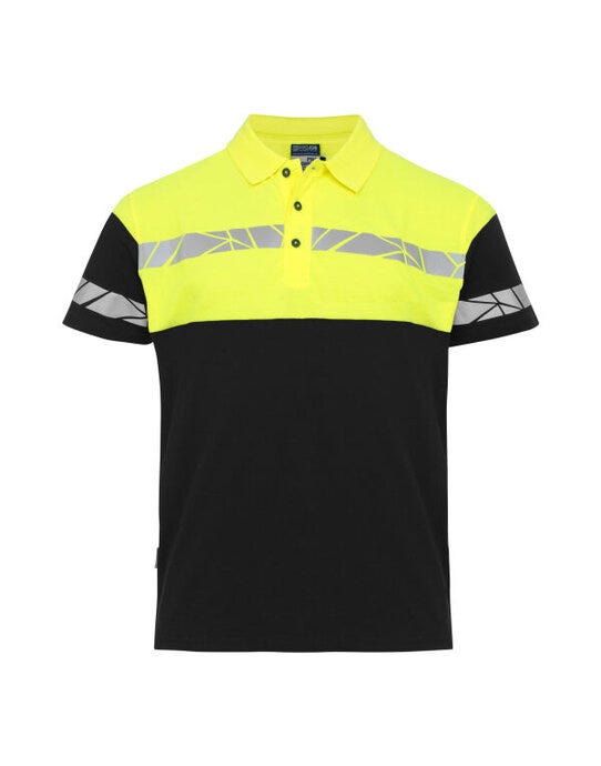 ProJob Progression 7003 Pique Polo - Black/Yellow