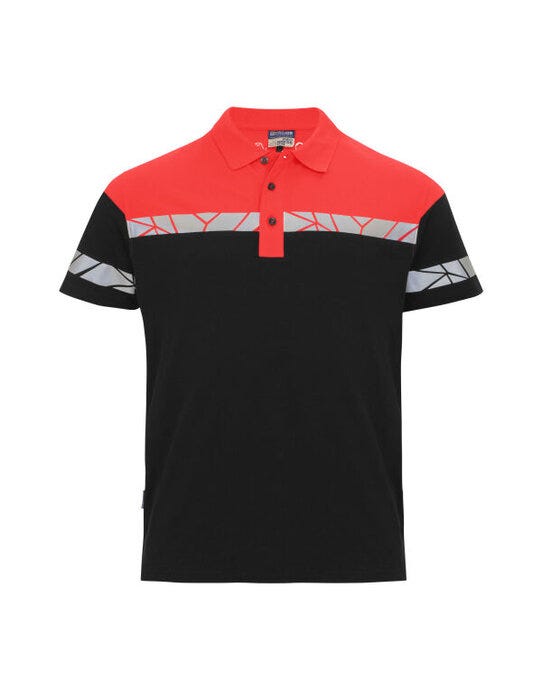 ProJob Progression 7003 Pique Polo - Black/Red