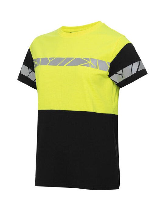 ProJob Progression 7005 Ladies T-Shirt - Black/Yellow
