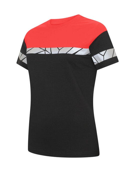 ProJob Progression 7005 Ladies T-Shirt - Black/Red