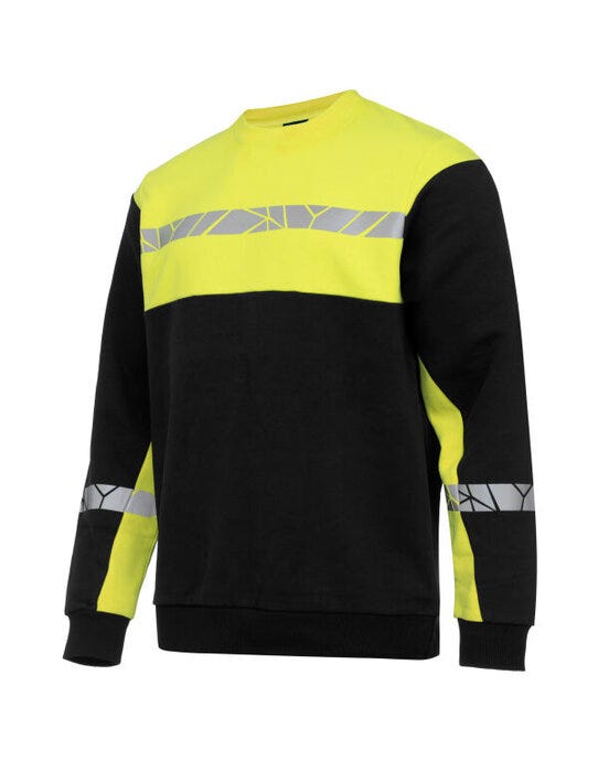 ProJob Progression 7101 Sweatshirt - Black/Yellow