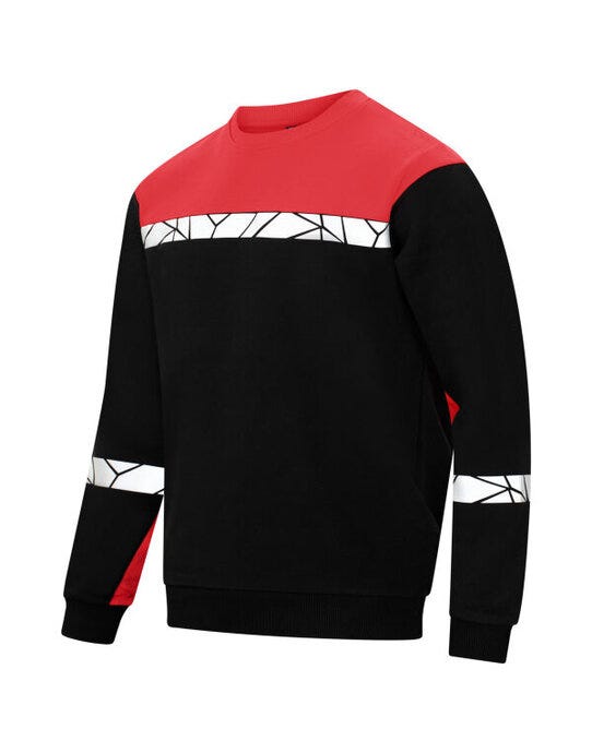 ProJob Progression 7101 Sweatshirt - Black/Red
