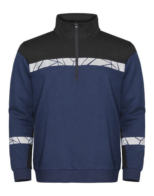 ProJob Progression 7102 Half Zip Sweat - Navy/Black