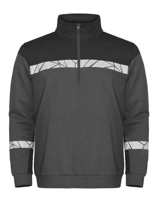 ProJob Progression 7102 Half Zip Sweat - Grey/Black