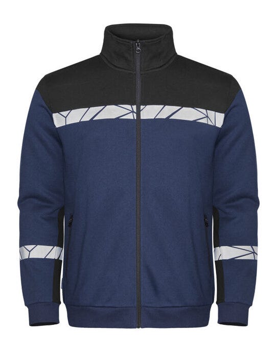 ProJob Progression 7103 Full Zip Sweat - Navy/Black