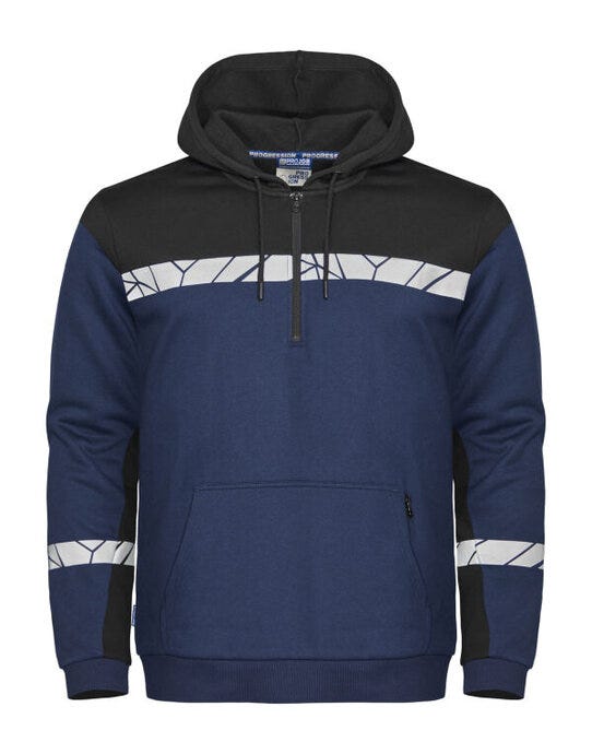ProJob Progression 7104 Half Zip Hoodie - Navy/Black