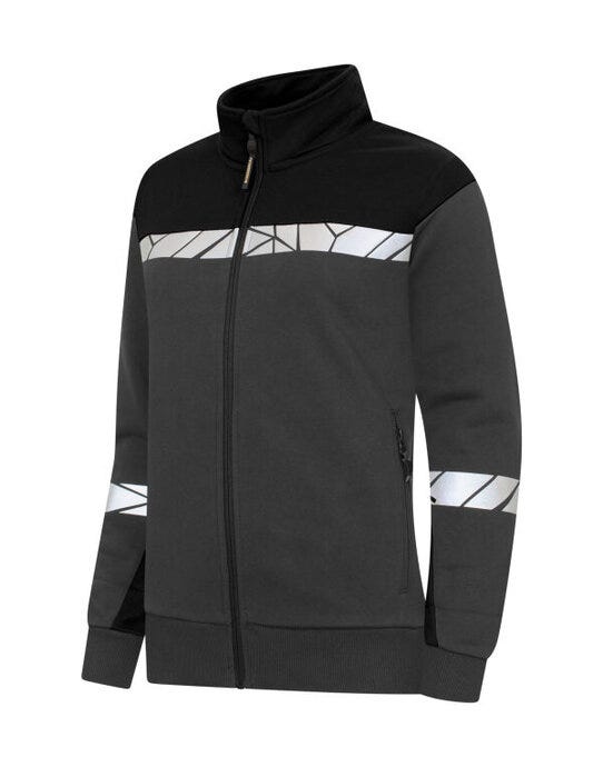 ProJob Progression 7105 Ladies FZ Sweat - Grey/Black