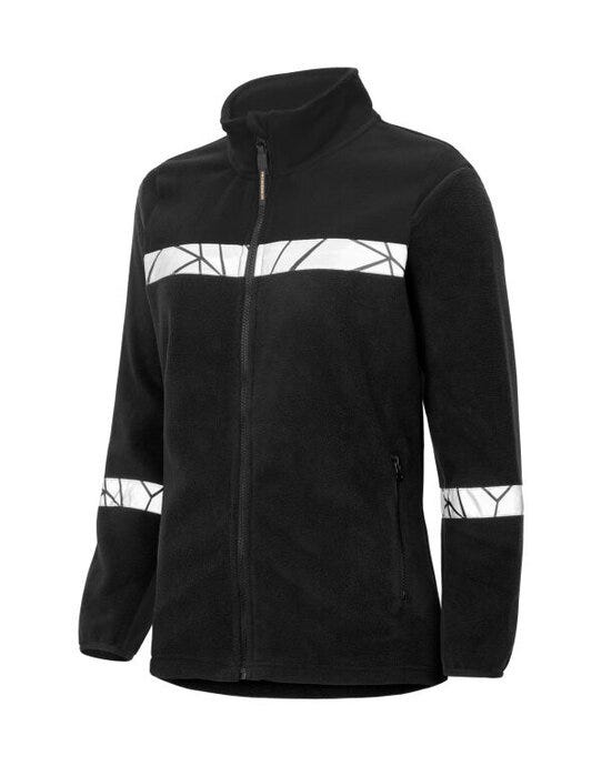 ProJob Progression 7301 Ladies FZ Fleece - Black/Black
