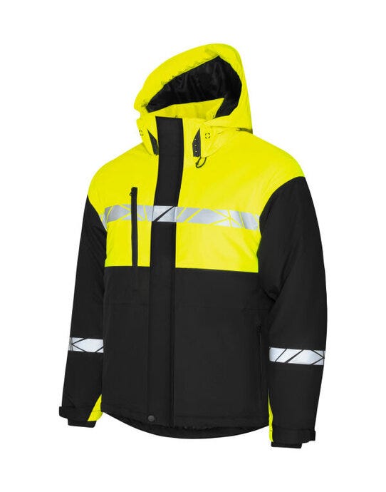 ProJob Progression 7413 Padded Softshell - Black/Yellow