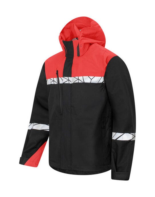 ProJob Progression 7414 Shell Jacket - Black/Red