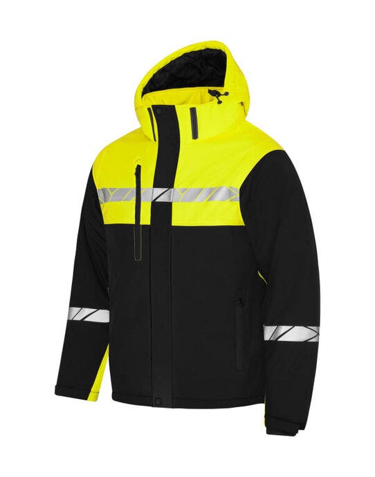 ProJob Progression 7415 Padded Jkt - Black/Yellow