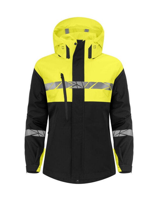 ProJob Progression 7419 Ladies Shell Jkt - Black/Yellow