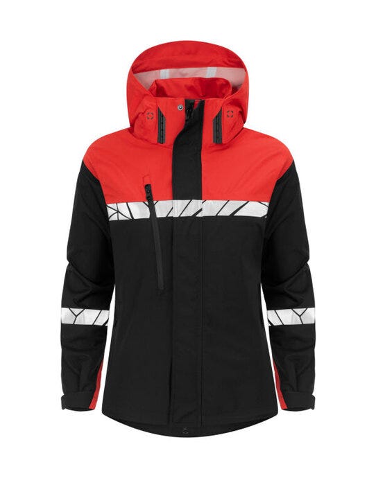 ProJob Progression 7419 Ladies Shell Jkt - Black/Red