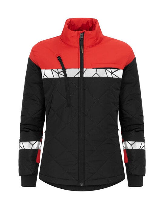 ProJob Progression 7421 Ladies LW Jacket - Black/Red