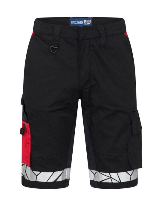 ProJob 7510 Work Shorts - Black/Red