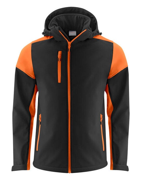 Men's Softshell - Black/Orange