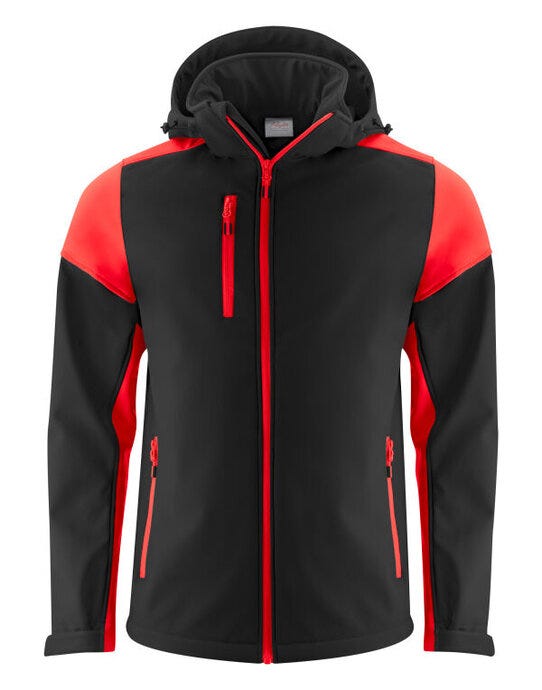 Men's Softshell - Black/Red