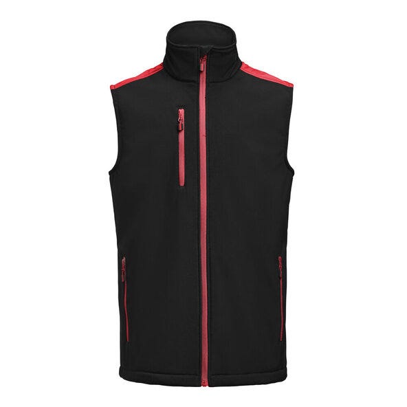 Softshell Vest - Black/Red