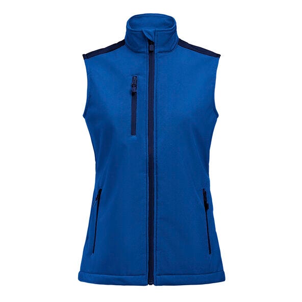 Ladies Softshell Vest - Cobalt/Navy