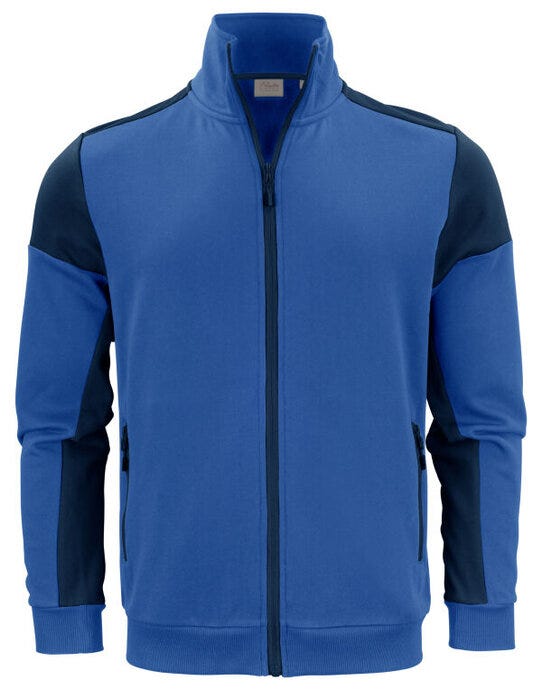 Full Zip Sweater - Cobalt/Navy