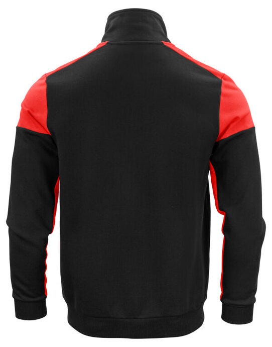 Full Zip Sweater - Black/Red
