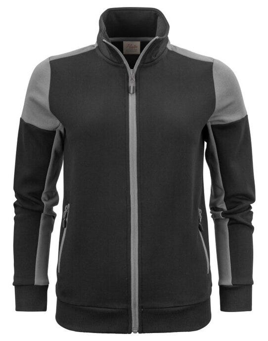 Ladies Full Zip Sweat - Black/Anthracite