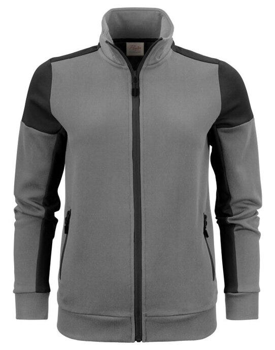 Ladies Full Zip Sweat - Anthracite/Black
