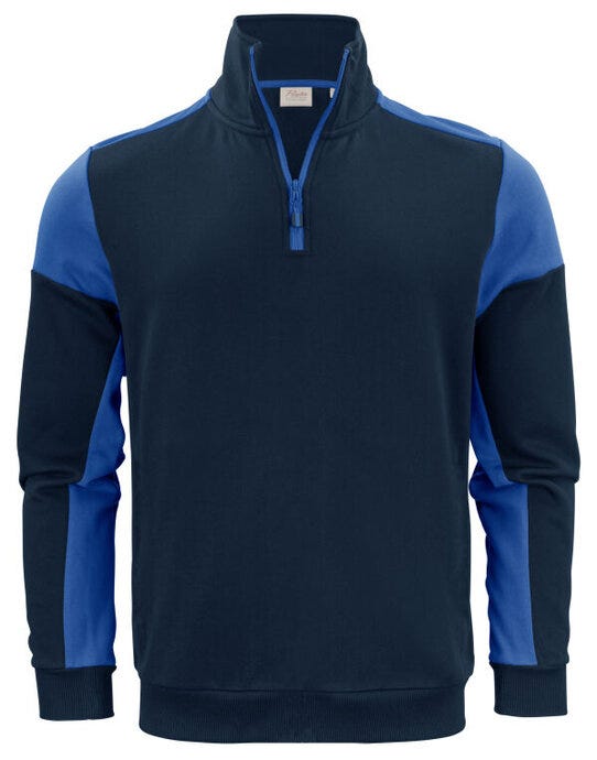 Half Zip Sweater - Navy/Cobalt